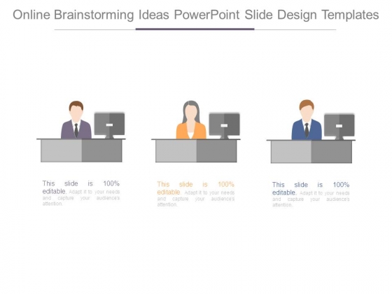 Online Brainstorming Ideas Powerpoint Slide Design Templates