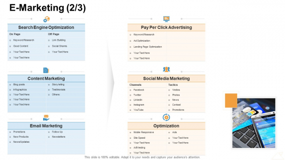 Online Business Administration E Marketing Marketing Icons PDF