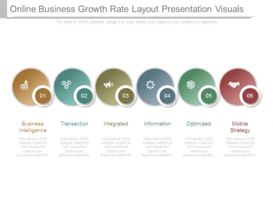 Online Business Growth Rate Layout Presentation Visuals Online Business Growth Rate Layout Presentation Visuals