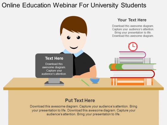 Online Education Webinar For University Students Powerpoint Template Online Education Webinar For University Students Powerpoint Template