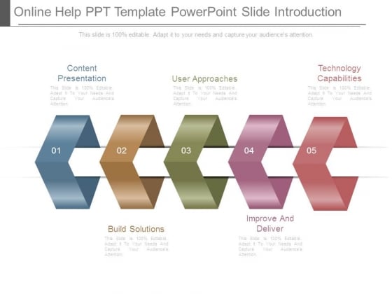 online help ppt template powerpoint slide introduction powerpoint