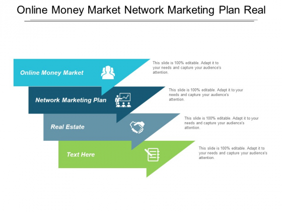 online money market network marketing plan real estate ppt marketing plan ppt presentation