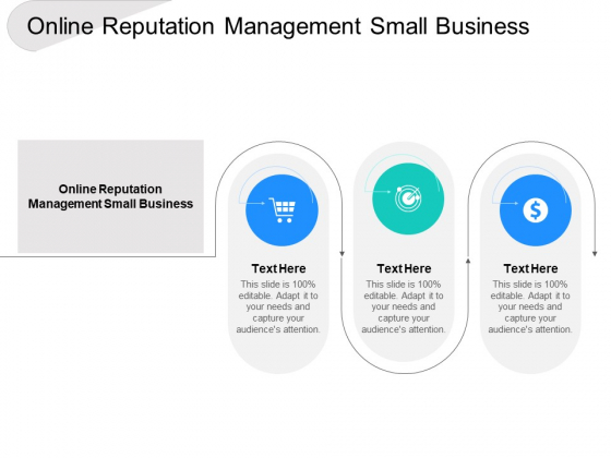 Online Reputation Management Small Business Ppt PowerPoint Presentation Outline Influencers Cpb