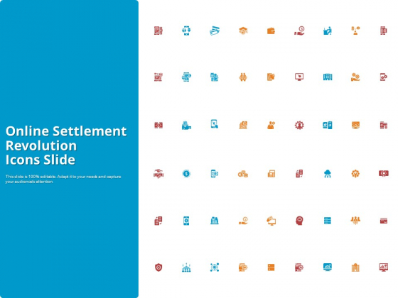 Online Settlement Revolution Icons Slide Microsoft PDF Online Settlement Revolution Icons Slide Microsoft PDF