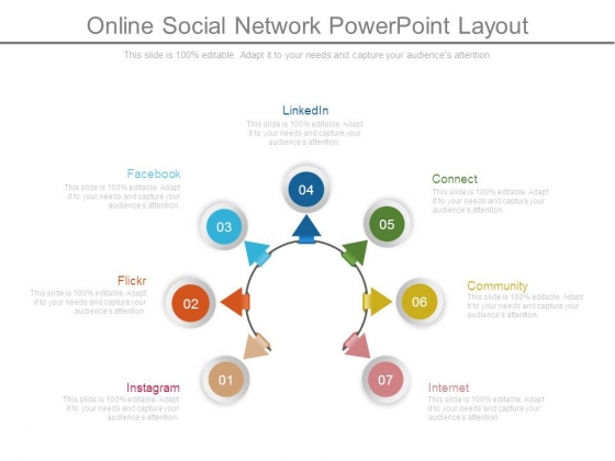 Online Social Network Powerpoint Layout Online Social Network Powerpoint Layout