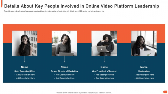 Online Video Streaming Site Capital Raising Elevator Details About Key People Involved In Online Video Platform Leadership Designs PDF Online Video Streaming Site Capital Raising Elevator Details About Key People Involved In Online Video Platform Leadership Designs PDF