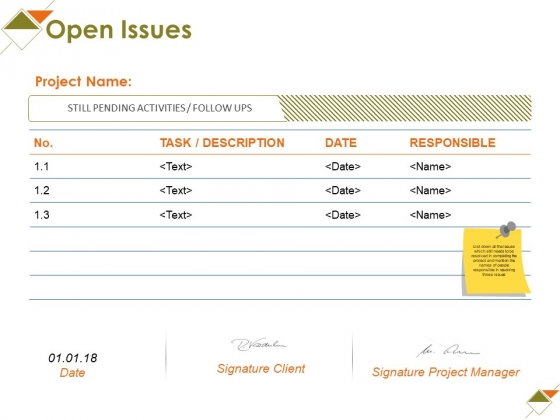 Open Issues Ppt PowerPoint Presentation Model Slides Open Issues Ppt PowerPoint Presentation Model Slides