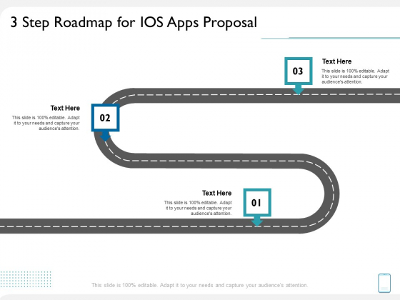 operating system application 3 step roadmap for ios apps proposal ppt show graphics example pdf operating system application 3 step roadmap for ios apps proposal ppt show graphics example pdf