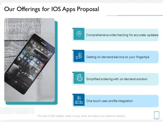 Operating System Application Our Offerings For IOS Apps Proposal Ppt Model Slide Portrait Operating System Application Our Offerings For IOS Apps Proposal Ppt Model Slide Portrait