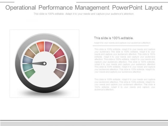 Operational Performance Management Powerpoint Layout