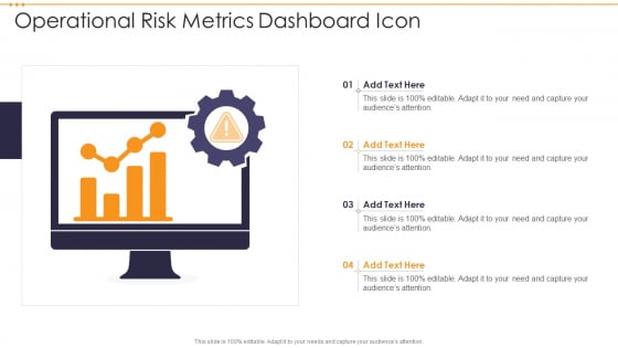 Operational Risk Metrics Dashboard Icon Mockup PDF