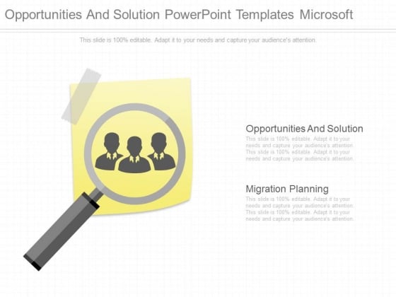 Opportunities And Solution Powerpoint Templates Microsoft