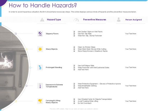 Optimization Restaurant Operations How To Handle Hazards Ppt Infographic Template Influencers PDF Optimization Restaurant Operations How To Handle Hazards Ppt Infographic Template Influencers PDF