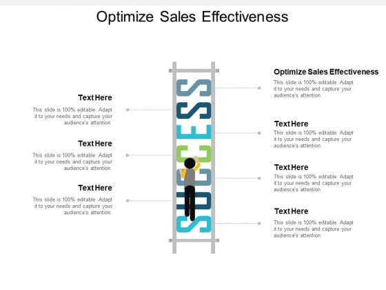 Optimize Sales Effectiveness Ppt PowerPoint Presentation Model Infographic Template Cpb