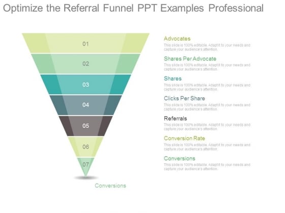 Optimize The Referral Funnel Ppt Examples Professional Optimize The Referral Funnel Ppt Examples Professional