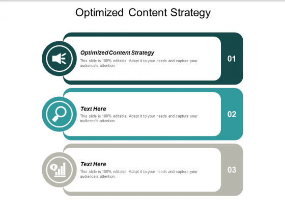 Optimized Content Strategy Ppt PowerPoint Presentation File Graphic Images Cpb