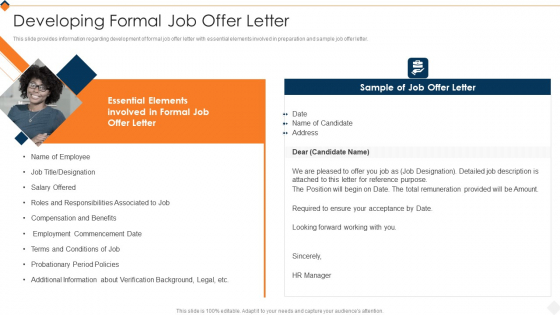 Optimizing Recruitment Process Developing Formal Job Offer Letter Infographics PDF Optimizing Recruitment Process Developing Formal Job Offer Letter Infographics PDF