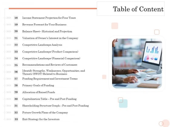Option Pool Funding Pitch Deck Table Of Content Slide2 Slides PDF Option Pool Funding Pitch Deck Table Of Content Slide2 Slides PDF