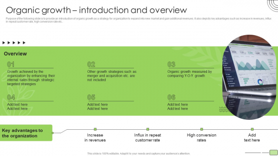 Organic Business Growth Strategies Organic Growth Introduction And Overview Infographics PDF Organic Business Growth Strategies Organic Growth Introduction And Overview Infographics PDF