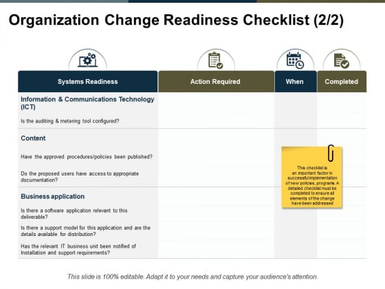 Organization Change Readiness Checklist Completed Ppt PowerPoint Presentation Ideas Background Image Organization Change Readiness Checklist Completed Ppt PowerPoint Presentation Ideas Background Image