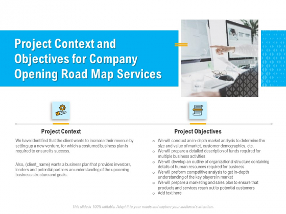 Organization Inception Timeline Proposal Project Context And Objectives For Company Opening Road Map Services Guidelines PDF Organization Inception Timeline Proposal Project Context And Objectives For Company Opening Road Map Services Guidelines PDF