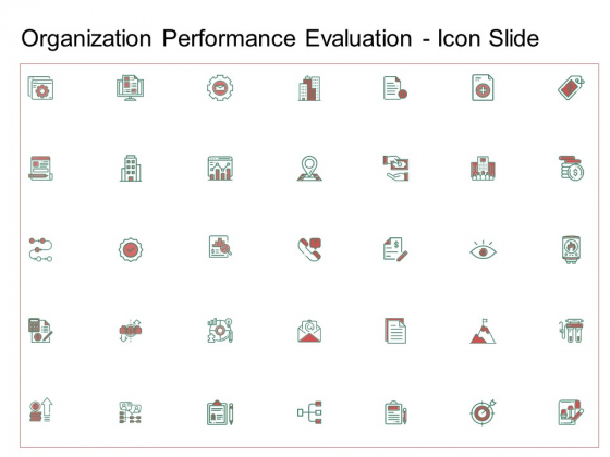 Organization Performance Evaluation Icon Slide Download PDF Organization Performance Evaluation Icon Slide Download PDF