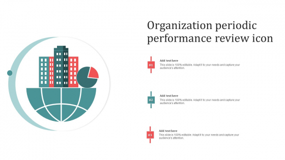 Organization Periodic Performance Review Icon Slides PDF