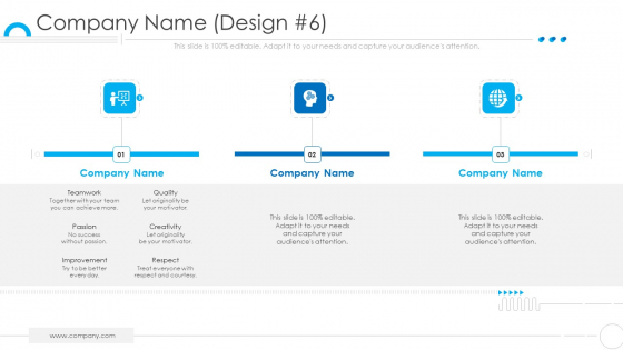 Organization Values Presentation Deck Template Company Name Design 6 Themes PDF