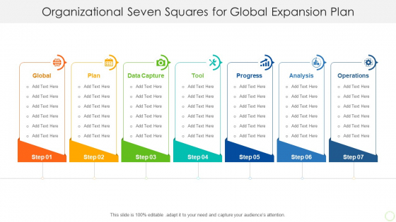 Organizational Seven Squares For Global Expansion Plan Graphics PDF Organizational Seven Squares For Global Expansion Plan Graphics PDF