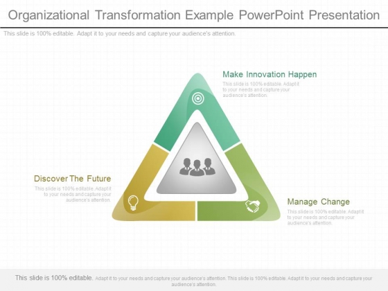 Organizational Transformation Example Powerpoint Presentation