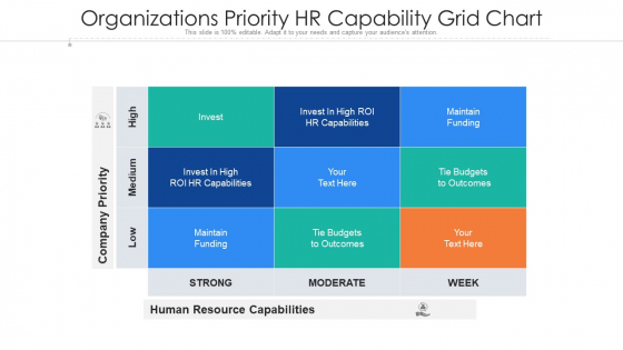 Organizations Priority HR Capability Grid Chart Ppt Ideas Brochure PDF