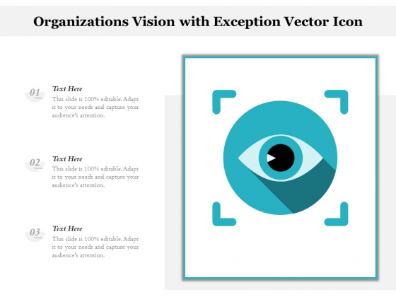 Organizations Vision With Exception Vector Icon Ppt PowerPoint Presentation Icon Microsoft PDF