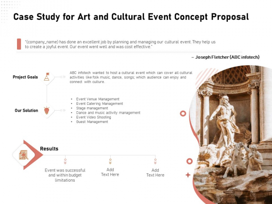 Organizing Perfect Arts Culture Festival Case Study For Art And Cultural Event Concept Proposal Structure PDF Organizing Perfect Arts Culture Festival Case Study For Art And Cultural Event Concept Proposal Structure PDF