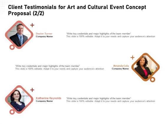 Organizing Perfect Arts Culture Festival Client Testimonials For Art And Cultural Event Concept Introduction PDF Organizing Perfect Arts Culture Festival Client Testimonials For Art And Cultural Event Concept Introduction PDF