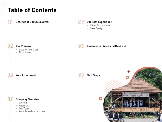 Organizing Perfect Arts Culture Festival Table Of Contents Ppt Portfolio Pictures PDF Organizing Perfect Arts Culture Festival Table Of Contents Ppt Portfolio Pictures PDF