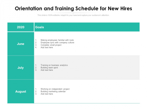 Orientation And Training Schedule For New Hires Ppt PowerPoint Presentation Visual Aids Portfolio PDF Orientation And Training Schedule For New Hires Ppt PowerPoint Presentation Visual Aids Portfolio PDF
