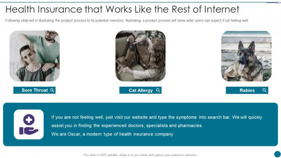 Oscar Capital Raising Pitch Deck Health Insurance That Works Like The Rest Of Internet Guidelines PDF