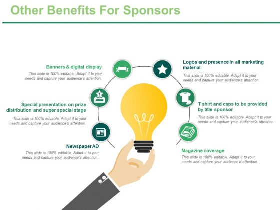 Other Benefits For Sponsors Ppt PowerPoint Presentation Model Visuals