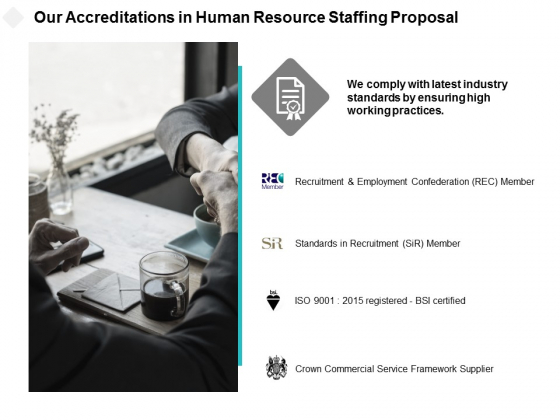 Our Accreditations In Human Resource Staffing Proposal Ppt PowerPoint Presentation Pictures Files Our Accreditations In Human Resource Staffing Proposal Ppt PowerPoint Presentation Pictures Files