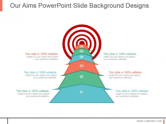 Our Aims Powerpoint Slide Background Designs