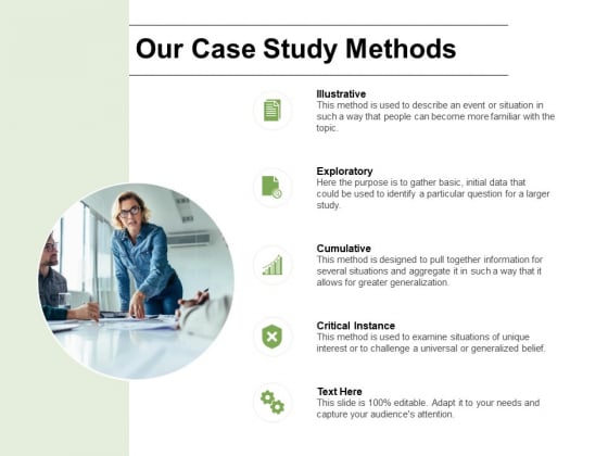 Our Case Study Methods Ppt PowerPoint Presentation Professional Layout Ideas Our Case Study Methods Ppt PowerPoint Presentation Professional Layout Ideas