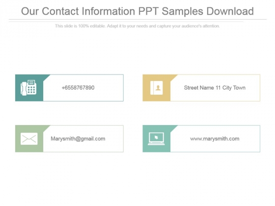 Our Contact Information Ppt Samples Download Our Contact Information Ppt Samples Download