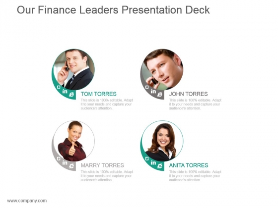 Our Finance Leaders Presentation Deck