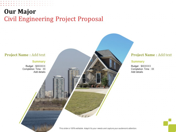 Our Major Civil Engineering Project Proposal Budget Ppt Inspiration Layout Ideas PDF Our Major Civil Engineering Project Proposal Budget Ppt Inspiration Layout Ideas PDF