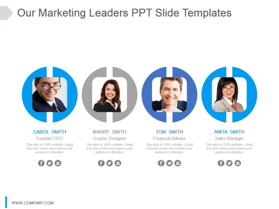 Our Marketing Leaders Ppt Presentation Our Marketing Leaders Ppt Presentation