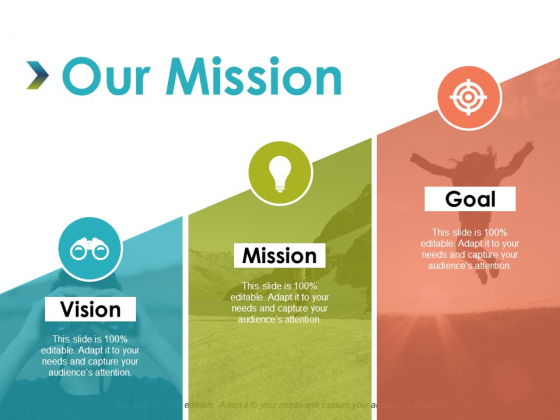 Our Mission Vision Goal Ppt PowerPoint Presentation Slides Guide
