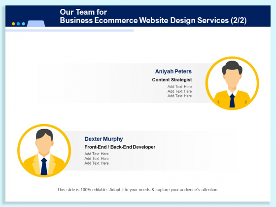 Our Team For Business Ecommerce Website Design Services Management Ppt PowerPoint Presentation Inspiration Guidelines PDF Our Team For Business Ecommerce Website Design Services Management Ppt PowerPoint Presentation Inspiration Guidelines PDF