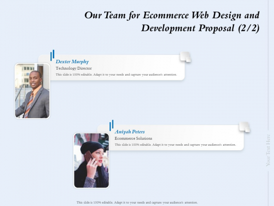 Our Team For Ecommerce Web Design And Development Proposal Strategy Ppt Infographic Template Portrait PDF Our Team For Ecommerce Web Design And Development Proposal Strategy Ppt Infographic Template Portrait PDF