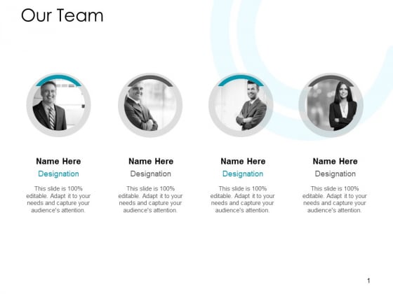 Our Team Introduction Ppt PowerPoint Presentation Infographics Infographic Template
