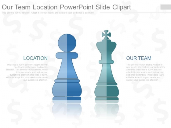 Our Team Location Powerpoint Slide Clipart